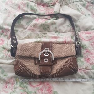 Coach mini shoulder baguette bag